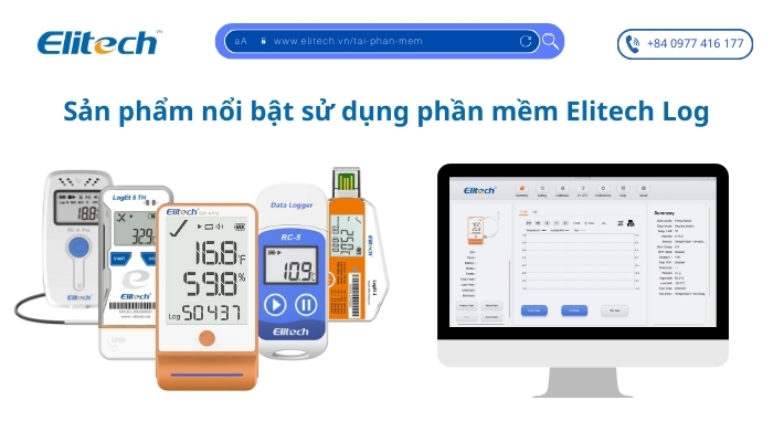 Sản phẩm nổi bật sử dụng phần mềm Elitech Log