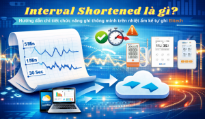 Interval Shortened là gì? Hướng dẫn chi tiết chức năng ghi thông minh trên nhiệt ẩm kế tự ghi elitech