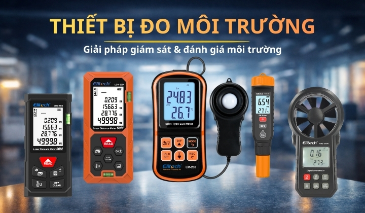 Tổng quan các thiết bị đo môi trường Elitech