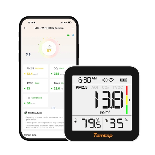 Máy đo chất lượng không khí để bàn Temtop M10+ WIFI